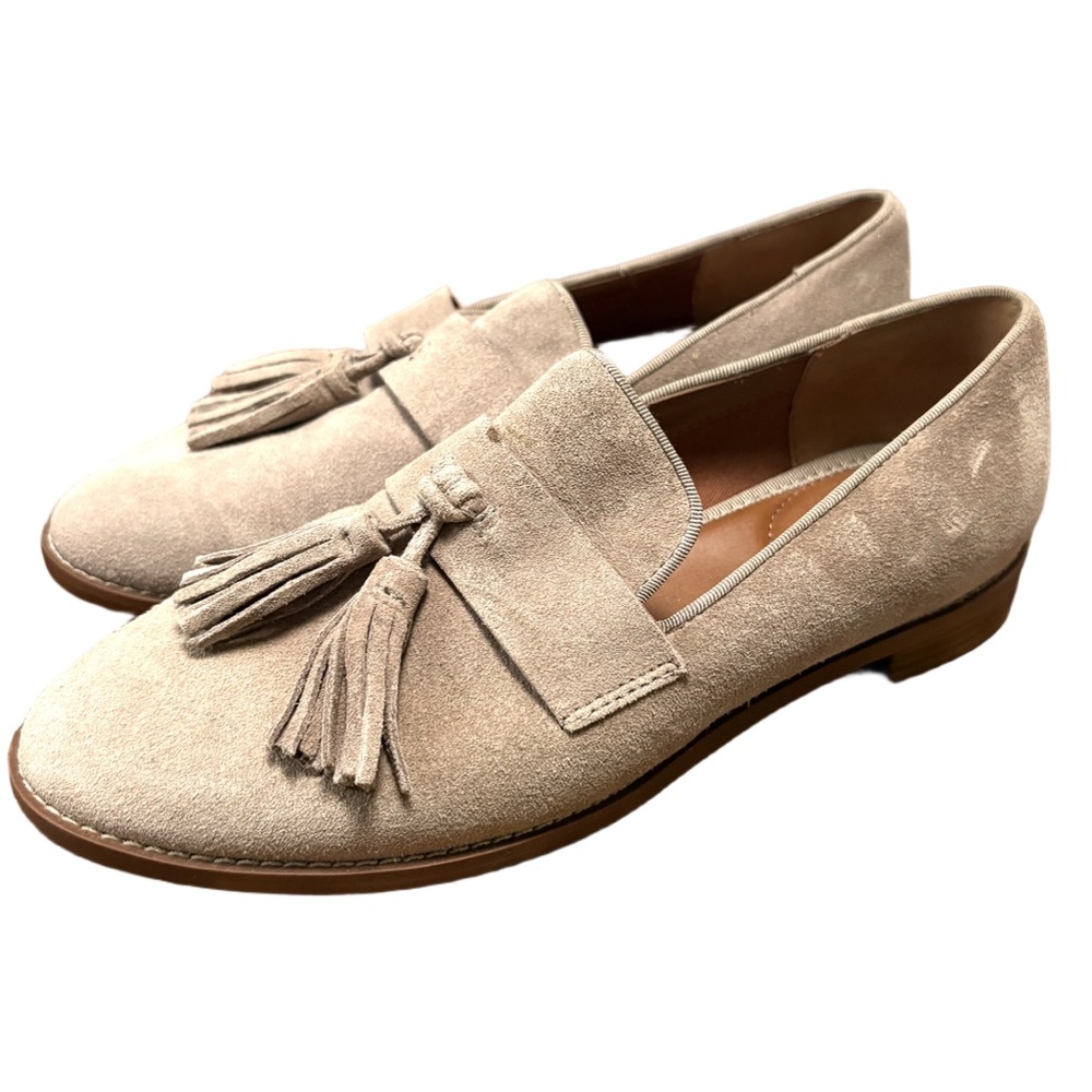 Franco Sarto Tan Suede Loafers